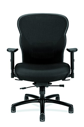 HON-Big-and-Tall-Executive-Chair-Mesh-Office-Chair-with-Adjustable-Arms-Black-VL705