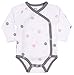 Asher & Olivia Baby Kimono Side Snap Onesies 3 Pc Girl Long Sleeve Bodysuit Set (Polka Dots, 0-3 Months)