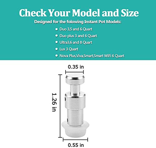 thumbnail image 2 of Instant Pot Replacement Parts - Steam Release Handle & Float Valve With Silicone Caps 2 of 10