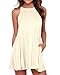 Unbranded* Women Summer Beach Sleeveless Tunic Basic Flowy Tank Top Dress Beige X-Large
