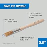 Harris Trade Fine Tip Emulsion & Gloss Paint Brush 0.5 inch view 3