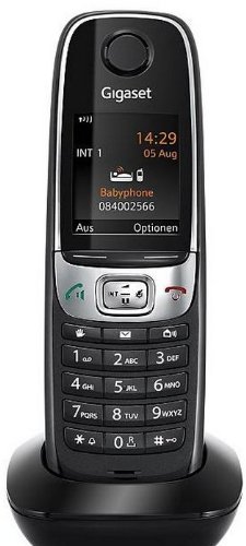 Gigaset C620H Telefon, Schnurlostelefon / Mobilteil, TFT-Farbdisplay, Dect-Telefon, Freisprechen, Analog Telefon, schwarz