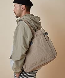 anello(アネロ) 10 Pocket Tote Bag, Beige