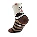 QBSM Womens Cute Dog Owl Animal Crew Socks Colorful Novelty Cotton Socks 5 Pack 5 Colorful Cute Dogs One Size
