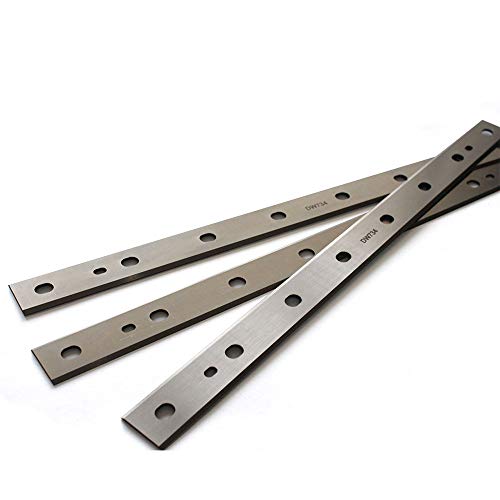 OSCARBIDE Planer Blades for DW734 Planer DW7342 12-1/2 inch HSS Planer Knives Replacement 2 Cutting Edges 12-1/2''x7/8''x1/16'',3pcs/set