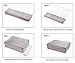 OYT Foldable Closet Underwear Organizer With Lid,Drawer Divider Organizers,Perfects for Sorting Storage Socks,Bra,Scarves and Lingerie in Wardrobe or Under bed,Breathable Washable Oxford Fabric(grey)