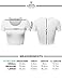 FPT Womens Basic Short Sleeve Scoopneck Crop Top BLACK M