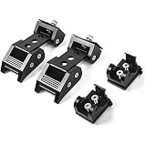 JeCar Black Aluminum Hood Latches Hood Catch for 2007-2018 Jeep Wrangler JK & Unlimited