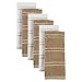 DII Basic Ribbed Terry Kitchen Basics Collection, Mocha, Dish Towels, 6 Piece