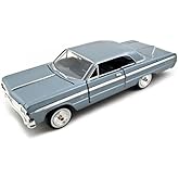 1964 Chevy Impala Blue 1/24 Diecast Model Car by Motormax 73259blue