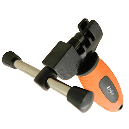 Luditek Orange Bicycle Chain Splitter Cutter Breaker and 16 in 1 Bike Repair Tool, Chain Wear Indicator Checker, Cycling Kit