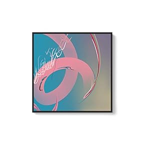 Framed Canvas Wall Art for Living Room, Bedroom Abstract Canvas Prints for Modern Home Decoration Ready to Hang - 16"x16" inches