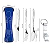 KingYH-3-Pack-Camping-Cutlery-Set-Traveling-Stainless-Steel-Picnic-Flatware-with-Carrying-Case-Openers-Portable-Reusable-Tableware-Set-for-Home-School-Traveling-Camping-Picnic-Working-Hiking KingYH 3 Pack Camping Cutlery Set Traveling Stainless Steel Picnic Flatware with Carrying Case Openers Portable Reusable Tableware Set for Home School Traveling Camping Picnic Working Hiking