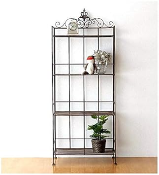 Amazon アイアンシェルフ おしゃれ 収納棚 レトロアイアンの折り畳み
