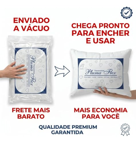Kit 4 Travesseiros Premium Extra Macio Antialérgico Lavável e Antimofo Conforto para Dormir