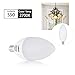 LOHAS 6watt LED Candle Light Bulb E12 Base, Warm White 2700k, 60W Equivalent LED Bulbs, 550lm, 180 Degree Beam, Not-dimmable, Pack of 3