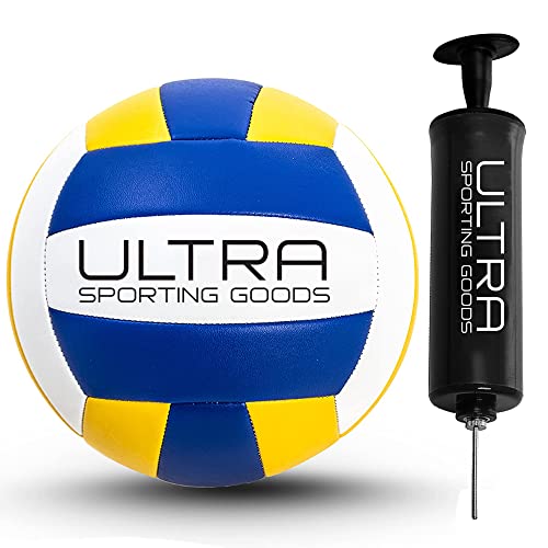 Ultra Sporting Goods Beach Volleyball Ball and Pump Official Size 5