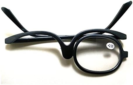 Readers Magnifying Makeup Glasses Eye Make Up Spectacles Flip Down Lens Folding CosmeticReading Glass Eyeglasses