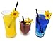 Reusable 7-Inch Black Glass Drinking Straws (4 pack), No-Bend Eco-Friendly Straws Ideal for Moscow Mule, Cocktails, Kids Etc, Cleaning Brush Included