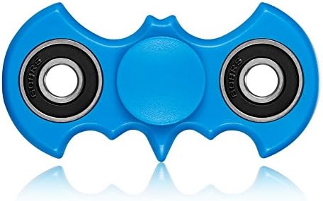iSmalt Bat shape Fidget Spinner Toy Stress Reducer Perfect For ADD, ADHD, Anxiety, and Autism Adult Children (Blue)