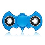 iSmalt Bat shape Fidget Spinner Toy Stress Reducer Perfect For ADD, ADHD, Anxiety, and Autism Adult Children (Blue)
