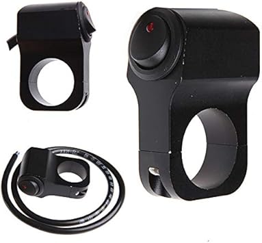Felix Box 25mm Motorcycle Electrical Switches 12v Waterproof Motorcycle Handlebar Fog Spot Light On Off Button Switch Motors Ignition Amazon Com