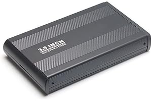 Lawnoval 3.5 Inch for SATA to USB 3.0 External Hard Drive Enclosure, Aluminum Alloy Mobile Disk Box for 2.5"" HDD, for Compac