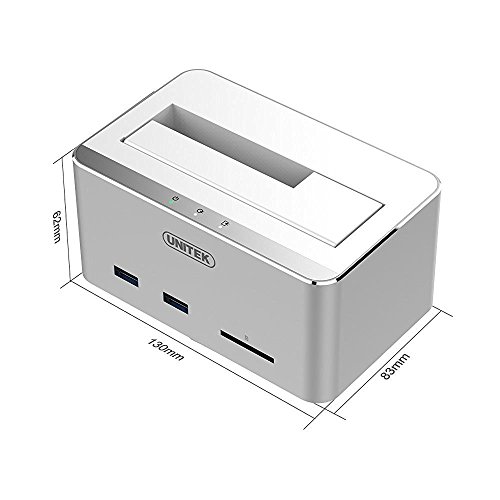 image for UNITEK Aluminum USB 3.0 to SATA Hard Drive Docking Station with 2-Port