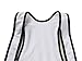 sponeed Men's Bib Shorts Pad Gear Underwear Rider Bicycle Tights Pants Comfortable Racing Fit Suit US XL White Black