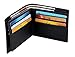 Seeduck Genuine Leather RFID Blocking Wallets Mens Wallet (Black)