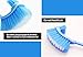 Eco Toilet Brush | Amazing Long Handle Toilet Under The Rim Bowl Brush with Holder | Pure Clean in 1 Motion With Pan Lip and Caddy | Deep Cleaning System | Hygiene Ensured and Anti Slip Grip Design