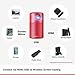 Nebula Capsule, by Anker, Smart Wi-Fi Mini Projector, Red, 100 ANSI Lumen Portable Projector, 360° Speaker, Movie Projector, 100 Inch Picture, 4-Hour Video Playtime, Outdoor Projector—Watch Anywhere