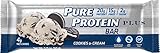 Pure Protein Plus Bars, Healthy Low Carb Snacks, Cookies and Cream, 2.11 oz, 6 Count