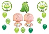 NEW Two Peas in a Pod Twin Baby shower Balloon Decorating Kit Supplies