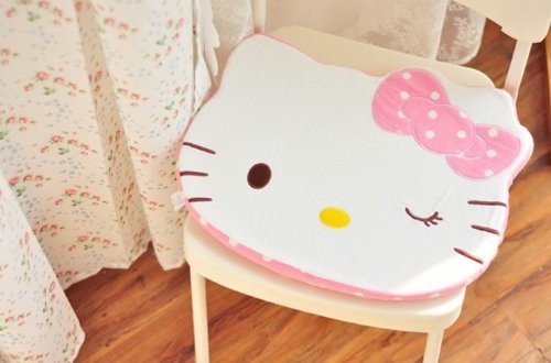 Hello Kitty Chair Car Office Home Seat Cotton Plush Cushion