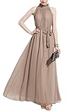 Yacun Women's Chiffon Bridesmaid Dress Long Party Evening Maxi Gown Dresses