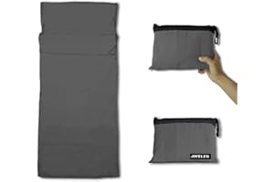 Lightweight Sleeping Bag Liner Camping Travel Sheets Ultralight Sleeping Bag Sack for Backpacking Hiking Hotel Hostels and Tr
