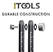 iTools Multi Angle Template Tool - Premium Aluminum Alloy Angle-izer Measuring Ruler Layout Multi-angle Tool with Metal Knobs and Bolts - Perfect for Tiling, Flooring, Brick Laying, Deck Building