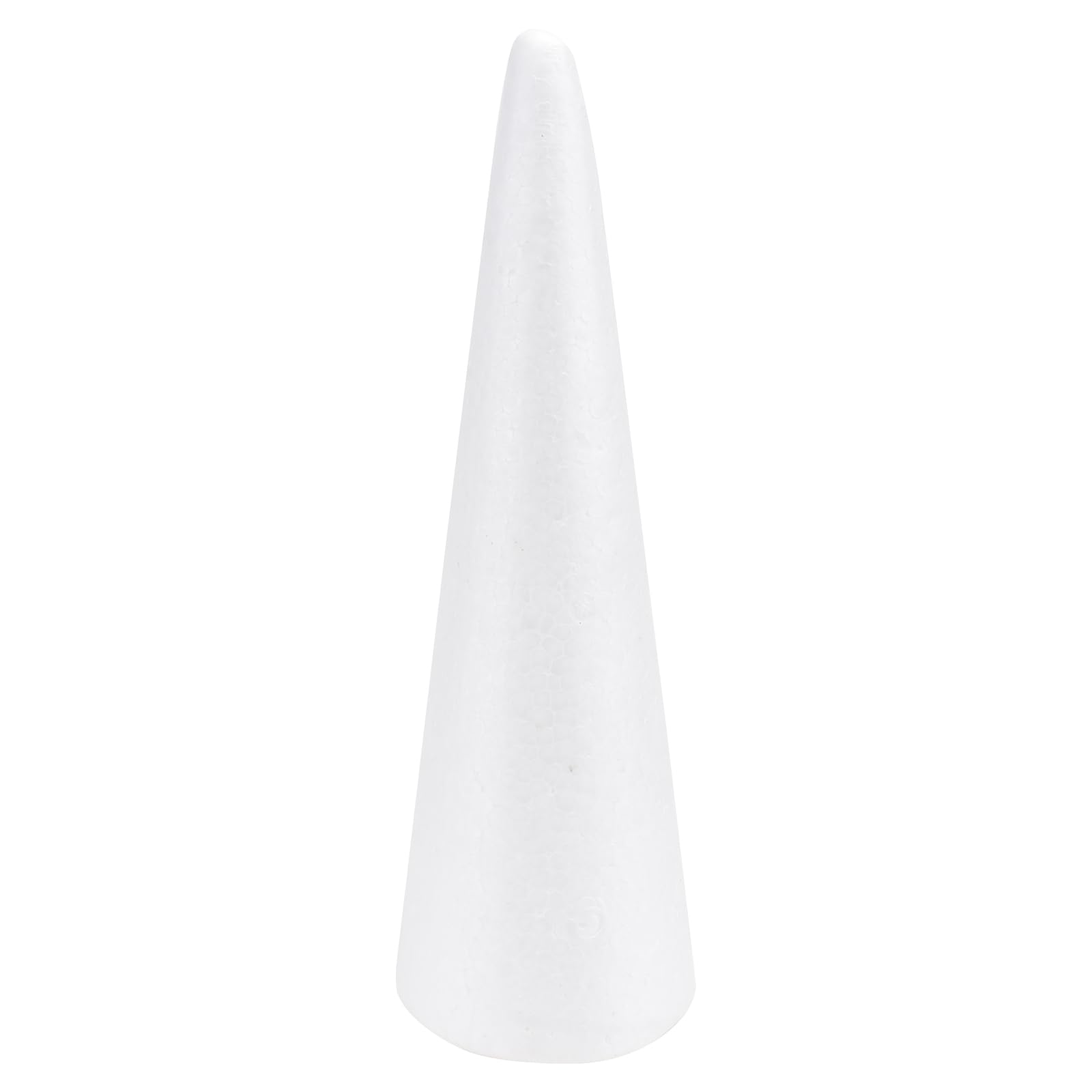 Happyyami Foam Cones White Polystyrene Cone DIY Christmas Tree Shape for Christmas Table Centerpiece Wedding Decoration Flower Arrangement 30cm