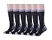 6 Pack Mens Athletic Hiking Boot Work Socks,Cotton Crew Sock with Cushion