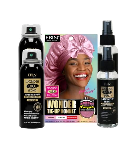 Melting Spray – 2X Wonder Lace Bond Wig AdhesiveSpray Supreme 2.7oz Bundle with…