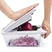 CORAFEI Slicer, 4 in 1 Multi Interchangeable Mandoline Blades, Kitchen Heavy Duty Veggie Fruit Cuber Onion Dicer Cheese Grater Cutter