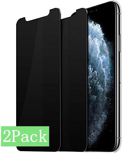 AOSOK Privacy Screen Protector for iPhone 11 Pro Max, 2Pack 3D Touch, Anti Spy, Anti Scratch, Case Friendly, Premium Tempered Glass for iPhone 11 Pro Max/iPhone Xs Max 6.5 inch (2pcs)