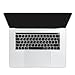 Batianda Arabic Character EU/UK Enter Waterproof Ultrathin Silicone Keyboard Cover Skin for MacBook Pro 13 15 inch 2019 2018 2017 & 2016 with Touch Bar Model:A1989 A1706 / A1707 (Black)