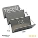 Taco Holders Tray Style Taco Plates for Soft & Hard Shell Tacos & Burrito's made of Stainless-Steel - Oven, Grill and Dishwasher Safe. Comes in 2 & 4 Great Value Packs