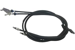 Hand Brake Cable for Volvo C30 C70 S40 V40 V50 2004-2013 Rear Replacement with OEM 31362965 31340068, Black Metal ABS