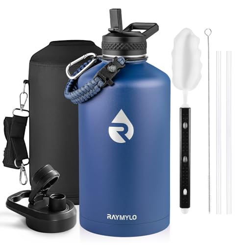 RAYMYLO 3,8L isolierte Edelstahl‑Thermosflasche, 3‑lagiges Vakuum‑Edelstahl