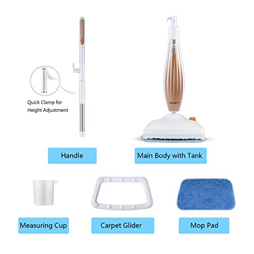iwoly M11 Steam Mops for Floor Cleaning, 1100W Steam Mop for Tile and