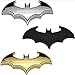 Dealetech DIY Batman 3D Metal Sticker Auto Car Motorcycle Logo Badge Emblem Tail Decals (gold)