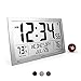 MARATHON Atomic Full Calendar Clock with Extra Large Digits Indoor and Outdoor Temperature